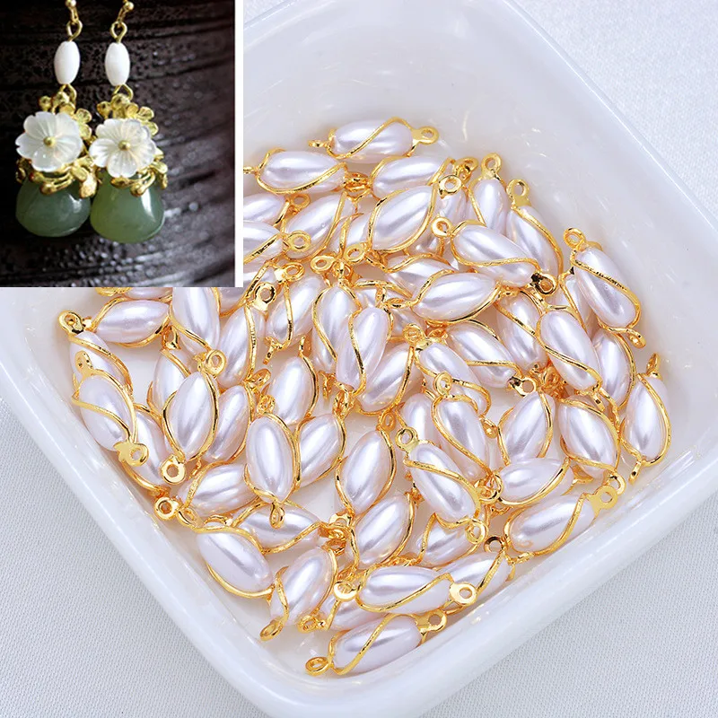 100pcs Alloy pearl Bracelets Connectors Charms For DIY earrings Necklace Accessories DIY Fashion Jewelry Finding
100pcs Alloy pearl Bracelets Connectors Charms For DIY earrings Necklace Accessories DIY Fashion Jewelry Finding