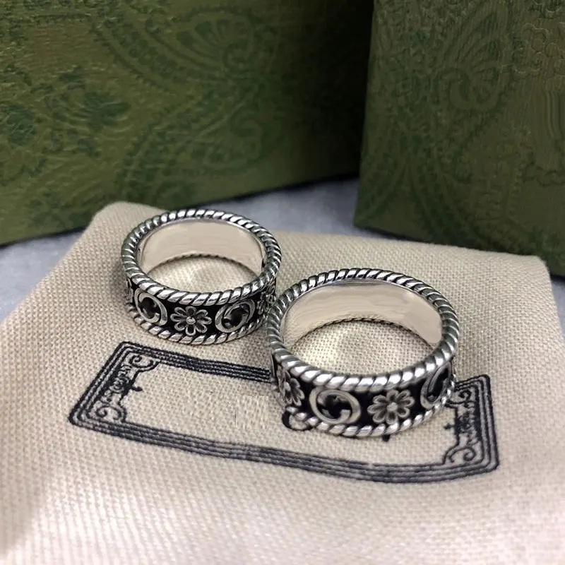 925sterling Silver Hollow Out Flower G Couples Retro Men And Women Ring Jewelry Personality Tide Hip Hop Party Luxury Brand Gift
925sterling Silver Hollow Out Flower G Couples Retro Men And Women Ring Jewelry Personality Tide Hip Hop Party Luxury Brand Gift