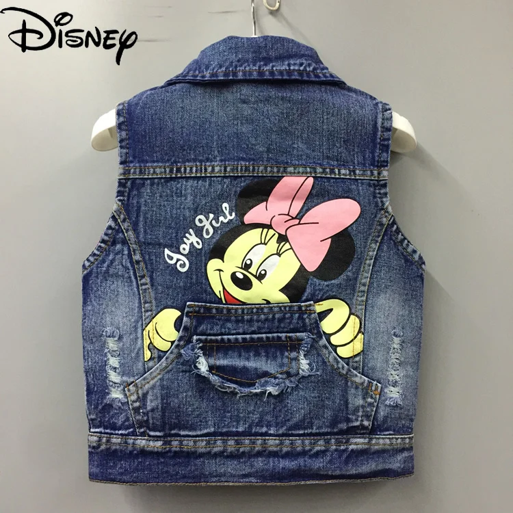 Disney Mickey Mouse Children's Denim Vest Spring and Autumn Baby Vest Jacket Cartoon Pattern Boys and Girls The Same Paragraph
Disney Mickey Mouse Children's Denim Vest Spring and Autumn Baby Vest Jacket Cartoon Pattern Boys and Girls The Same Paragraph