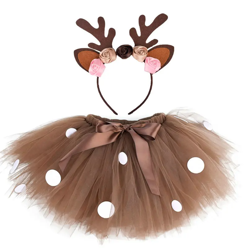 2022 Christmas Deer Tutu Skirt +Headband for Girls Kids Deer Costume Baby Girl Deer Skirt Teen Child Outfits for Birthday 0-12Y
2022 Christmas Deer Tutu Skirt +Headband for Girls Kids Deer Costume Baby Girl Deer Skirt Teen Child Outfits for Birthday 0-12Y