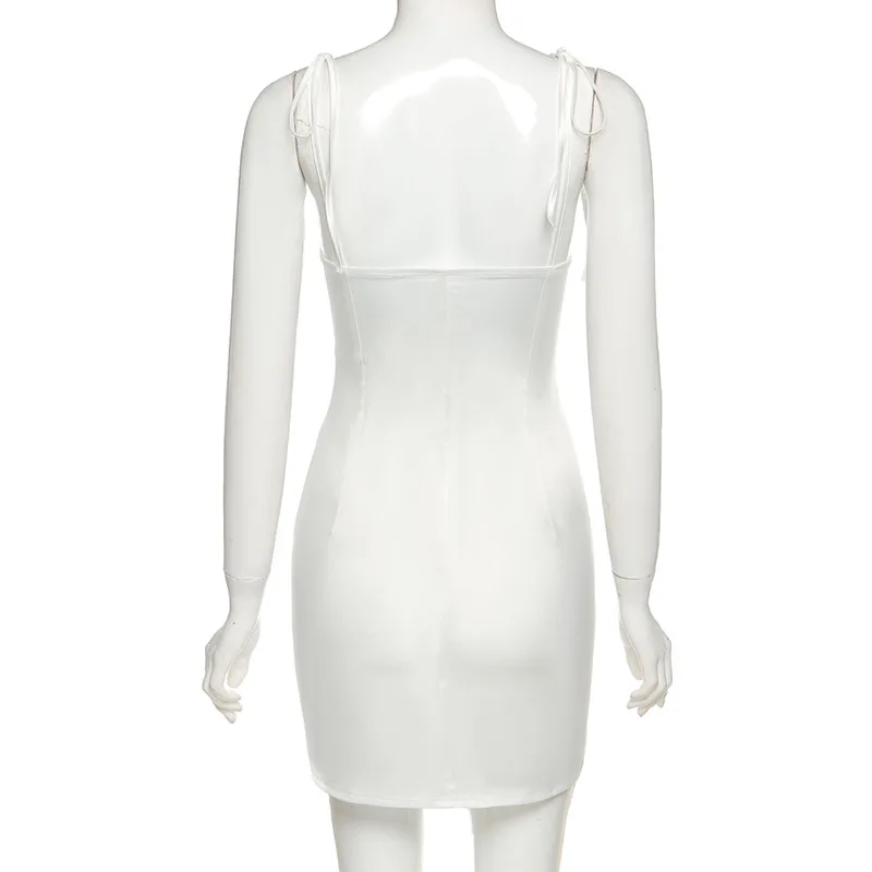 ALLNeon Y2K Streetwear Lace-up Satin Cami Dress 2000s Fashion Bandage A-line White Mini Dress Vintage E-girl Outfits Backless
ALLNeon Y2K Streetwear Lace-up Satin Cami Dress 2000s Fashion Bandage A-line White Mini Dress Vintage E-girl Outfits Backless