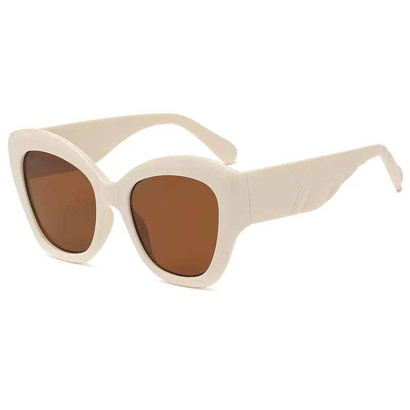 

Солнцезащитные очки «кошачий глаз» женские, Модные Винтажные Роскошные брендовые дизайнерские популярные солнечные очки в большой оправе, для путешествий, вождения