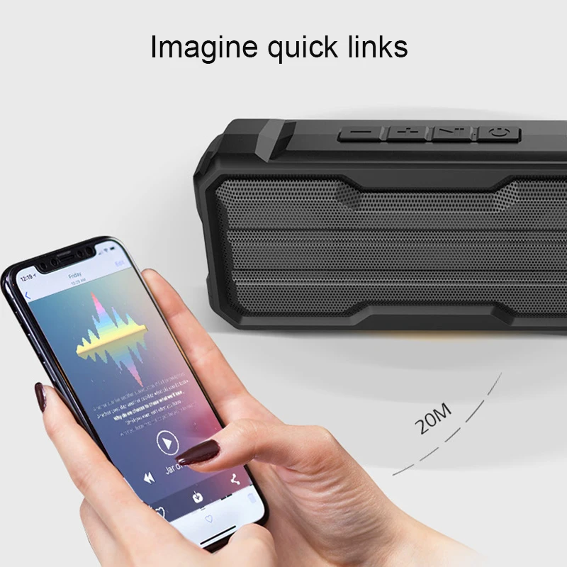 Portable Wireless Bluetooth Speakers 10W Stereo Sound 15H Working Waterproof for Outdoors Travel Pool Home Party VH99
Portable Wireless Bluetooth Speakers 10W Stereo Sound 15H Working Waterproof for Outdoors Travel Pool Home Party VH99