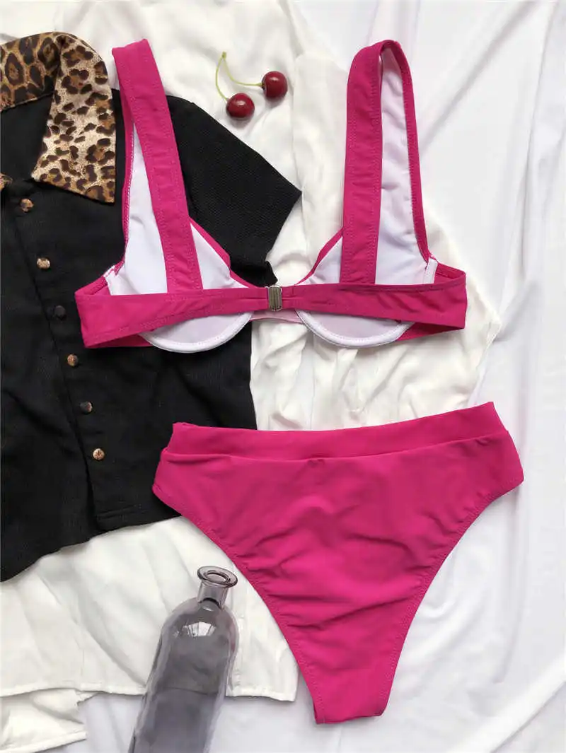 Para Praia 2021 V-neck Sexy Bikini Set Two Piece Swimsuit for Women Swimwear Patchwork Bikini Brazalian Bathing Suit Summer
Para Praia 2021 V-neck Sexy Bikini Set Two Piece Swimsuit for Women Swimwear Patchwork Bikini Brazalian Bathing Suit Summer