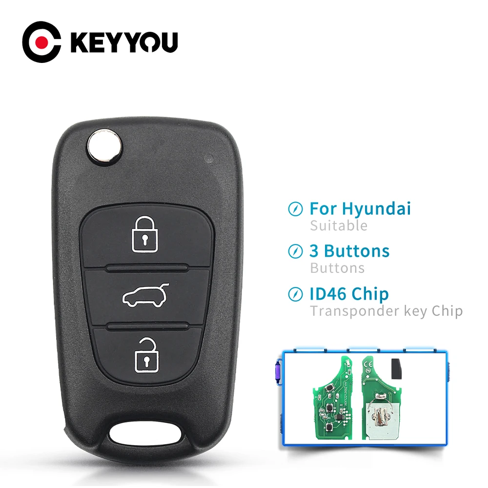 KEYYOU Uncut TOY40 Blade 433MHz ID46 Chip 3 Buttons Remote Car Key For Hyundai Sonata Fob Car Auto Vehicle Alarm Key
KEYYOU Uncut TOY40 Blade 433MHz ID46 Chip 3 Buttons Remote Car Key For Hyundai Sonata Fob Car Auto Vehicle Alarm Key