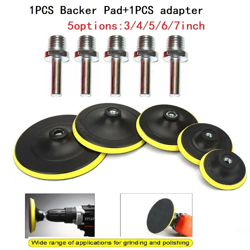 Sandpaper Sander Backup Selfad-hesive Polishing M14 Thread Sanding Disc Pad 3/4/5/6/7" Hook Loop Electric Grinder Polisher Tools
Sandpaper Sander Backup Selfad-hesive Polishing M14 Thread Sanding Disc Pad 3/4/5/6/7" Hook Loop Electric Grinder Polisher Tools