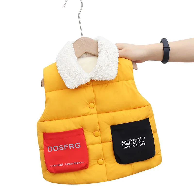 Kids Boys Infant Girl Toddler thicken Clothing Winter wool Solid Color Turn-down Collar Down Vest Kids Girls clothes
Kids Boys Infant Girl Toddler thicken Clothing Winter wool Solid Color Turn-down Collar Down Vest Kids Girls clothes