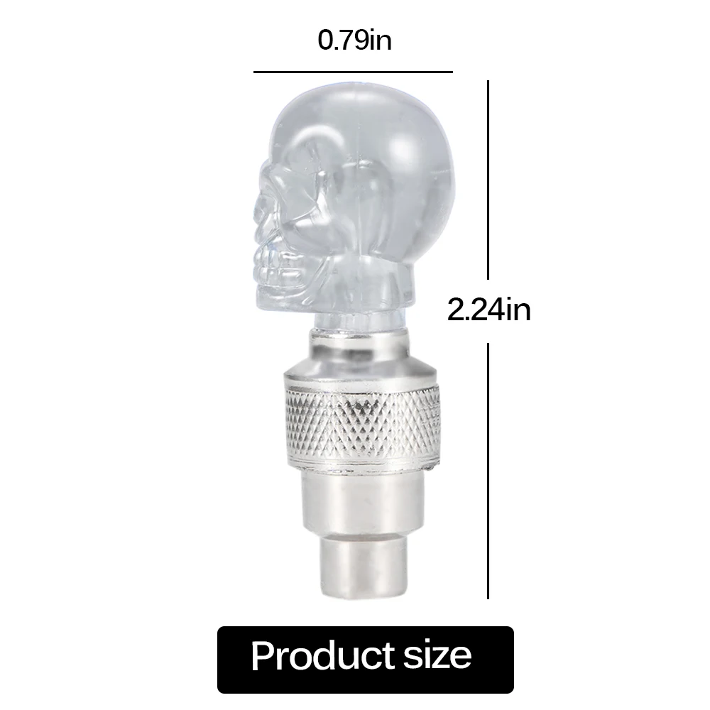 4pcs Led Bike Light Skull Shape Valve Cap LED Light Wheel Tyre Lamp For Car Motorbike Bike Colorful Bicycle Accessories
4pcs Led Bike Light Skull Shape Valve Cap LED Light Wheel Tyre Lamp For Car Motorbike Bike Colorful Bicycle Accessories