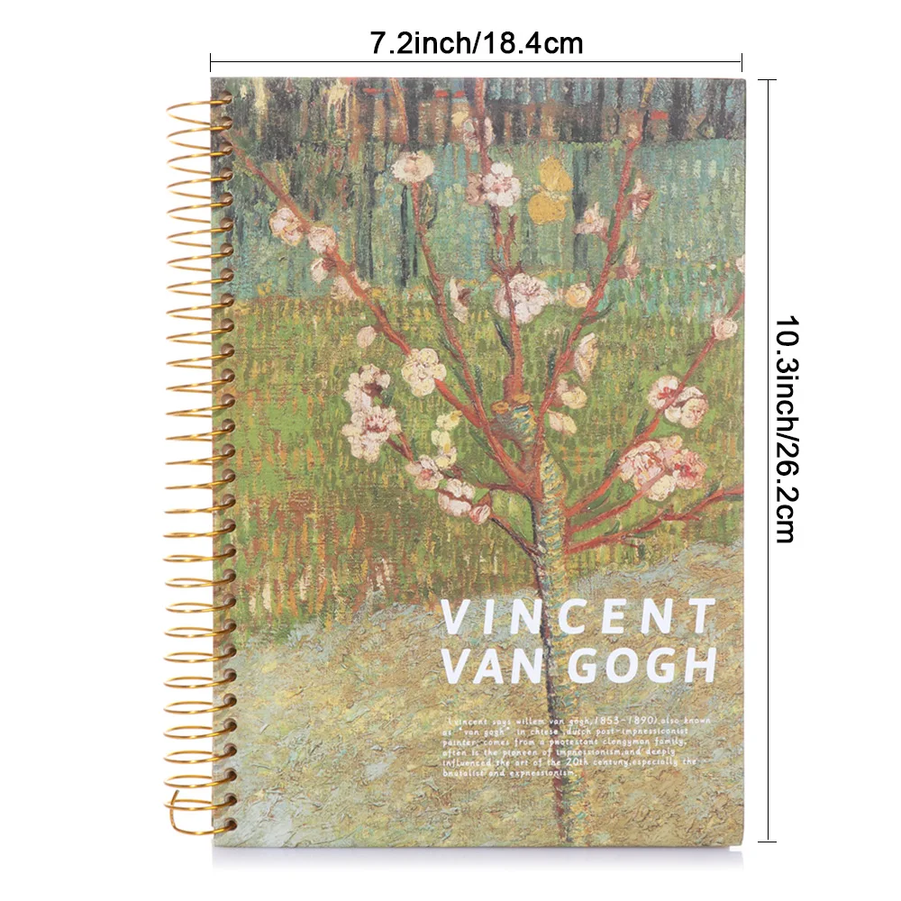 16K Larger Ruled Notebook Hardcover Diary Book Exquisite Thick Paper Famous Painting Pattern Cover Coil Notebook About 151 Sheet
16K Larger Ruled Notebook Hardcover Diary Book Exquisite Thick Paper Famous Painting Pattern Cover Coil Notebook About 151 Sheet