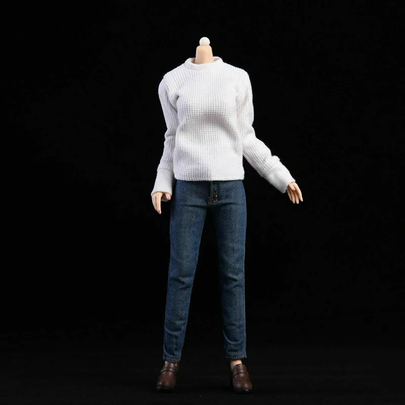 Женская Повседневная джинсовая фигурка TBL PH, Повседневный свитер и джинсы, аксессуары для одежды, 1/6 
Женская Повседневная джинсовая фигурка TBL PH, Повседневный свитер и джинсы, аксессуары для одежды, 1/6