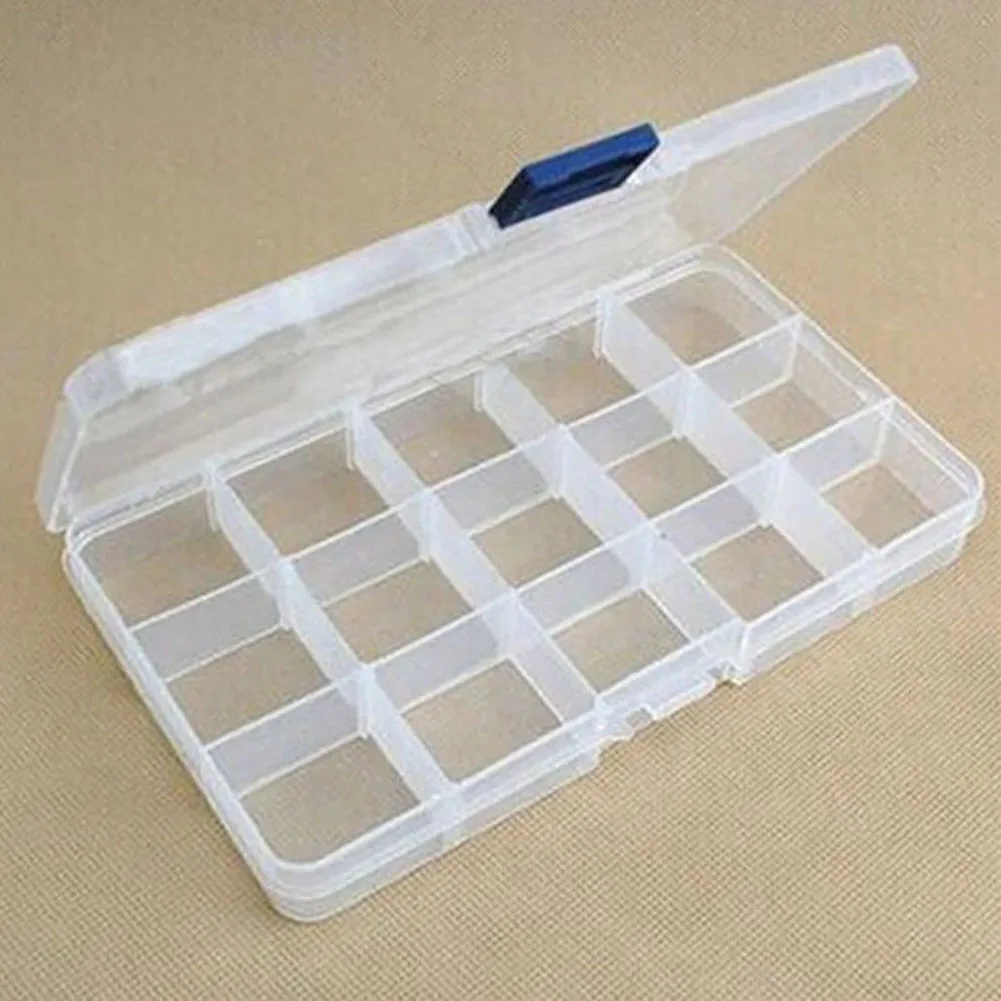 10/15/24 Grids Adjustable Transparent Plastic Storage Box for Small Component Jewelry Tool Box Bead Pills Organizer
10/15/24 Grids Adjustable Transparent Plastic Storage Box for Small Component Jewelry Tool Box Bead Pills Organizer