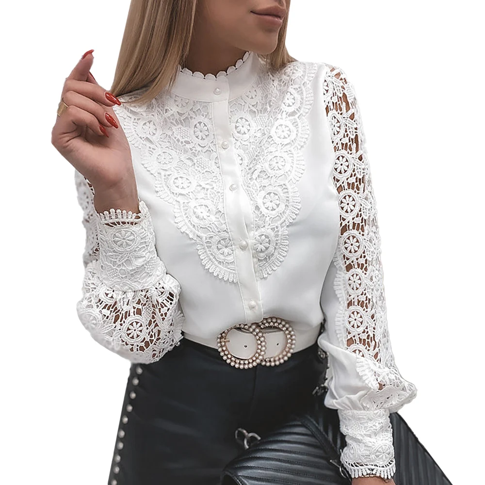 See Through Women Top Shirt Long Sleeve Stand Collar Ladies Tee Shirt Spring Autumn 2021 Office Ol Work Wear Female Shirt D30
See Through Women Top Shirt Long Sleeve Stand Collar Ladies Tee Shirt Spring Autumn 2021 Office Ol Work Wear Female Shirt D30
