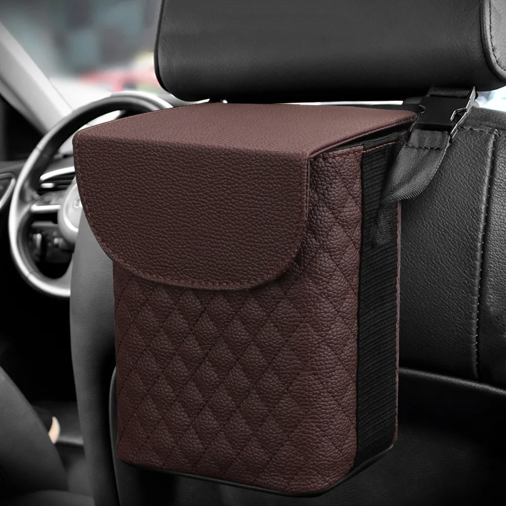 LEEPEE Double-layer Auto Organizer Box Car Accessories PU Leather Car Trash Bin Auto Trash Tool Bag Hanging Garbage Storage Box
LEEPEE Double-layer Auto Organizer Box Car Accessories PU Leather Car Trash Bin Auto Trash Tool Bag Hanging Garbage Storage Box