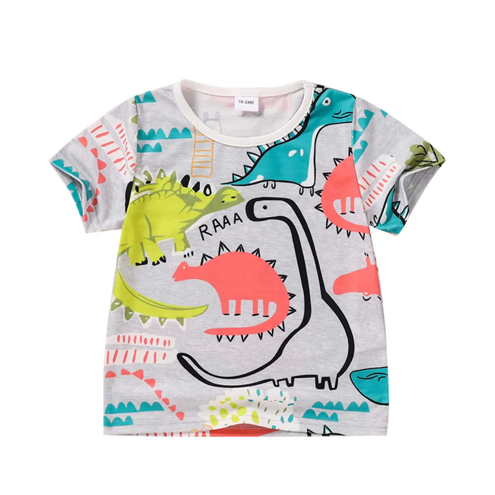 Little Boys Summer Breathable T-shirt, Creative Cartoon Dinosaur Printing Short Sleeve Round Collar Top Children Casual Clothes
Little Boys Summer Breathable T-shirt, Creative Cartoon Dinosaur Printing Short Sleeve Round Collar Top Children Casual Clothes