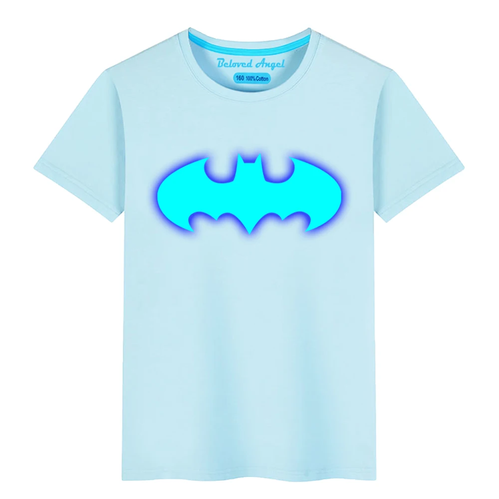 Одежда для малышей детская светящаяся футболка Детская рубашка с коротким