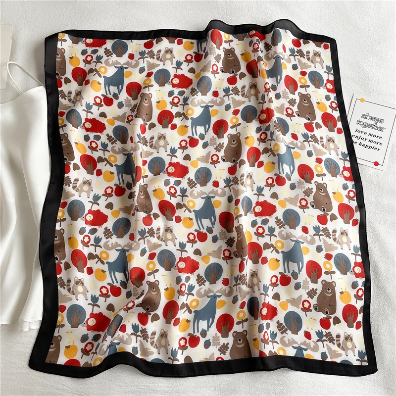 Silk Spring Summer Animal Square Headkerchief for Ladies Scarf Women's Floral Fashion Headscarf Women Hijab 70cm*70cm Hairband
Silk Spring Summer Animal Square Headkerchief for Ladies Scarf Women's Floral Fashion Headscarf Women Hijab 70cm*70cm Hairband