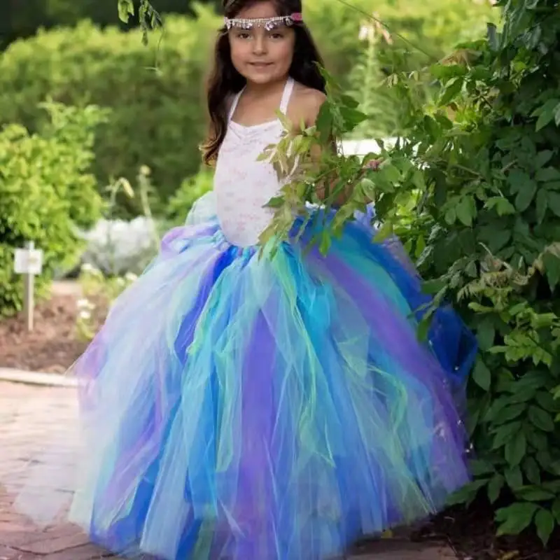 Girls Peacock Long Tutu Skirts Kids Fluffy Tulle Pettiskirts Underskirts Children Christmas Birthday Party Costume Skirts Cloth
Girls Peacock Long Tutu Skirts Kids Fluffy Tulle Pettiskirts Underskirts Children Christmas Birthday Party Costume Skirts Cloth
