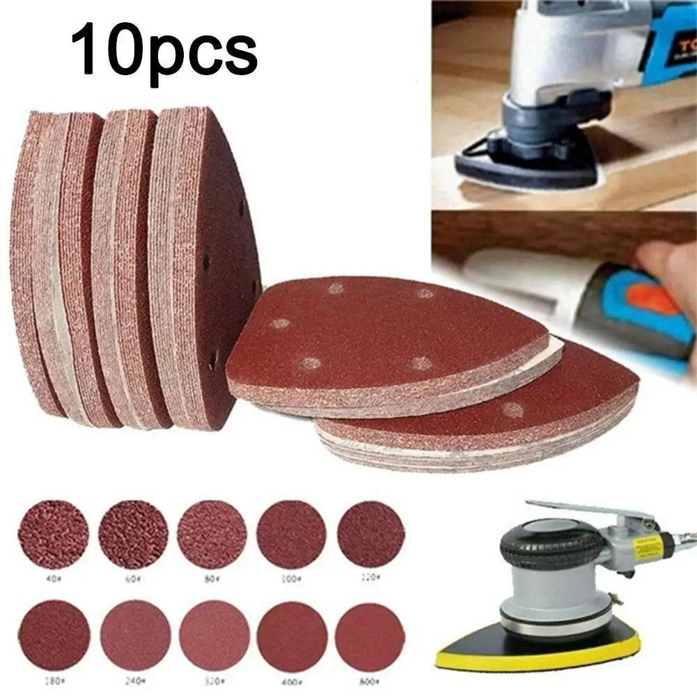 10PCS Triangular Sandpaper Hook And Loop Triangle Flocking Aluminum Oxide Sanding Sheets For Most Pneumatic Sander 40-400 Grit
10PCS Triangular Sandpaper Hook And Loop Triangle Flocking Aluminum Oxide Sanding Sheets For Most Pneumatic Sander 40-400 Grit