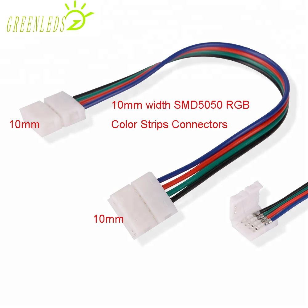 4pin10mm width double side LED strips Connectors No Welding15mm Length Cable Suitable for SMD5050 RGB Color Strips
4pin10mm width double side LED strips Connectors No Welding15mm Length Cable Suitable for SMD5050 RGB Color Strips