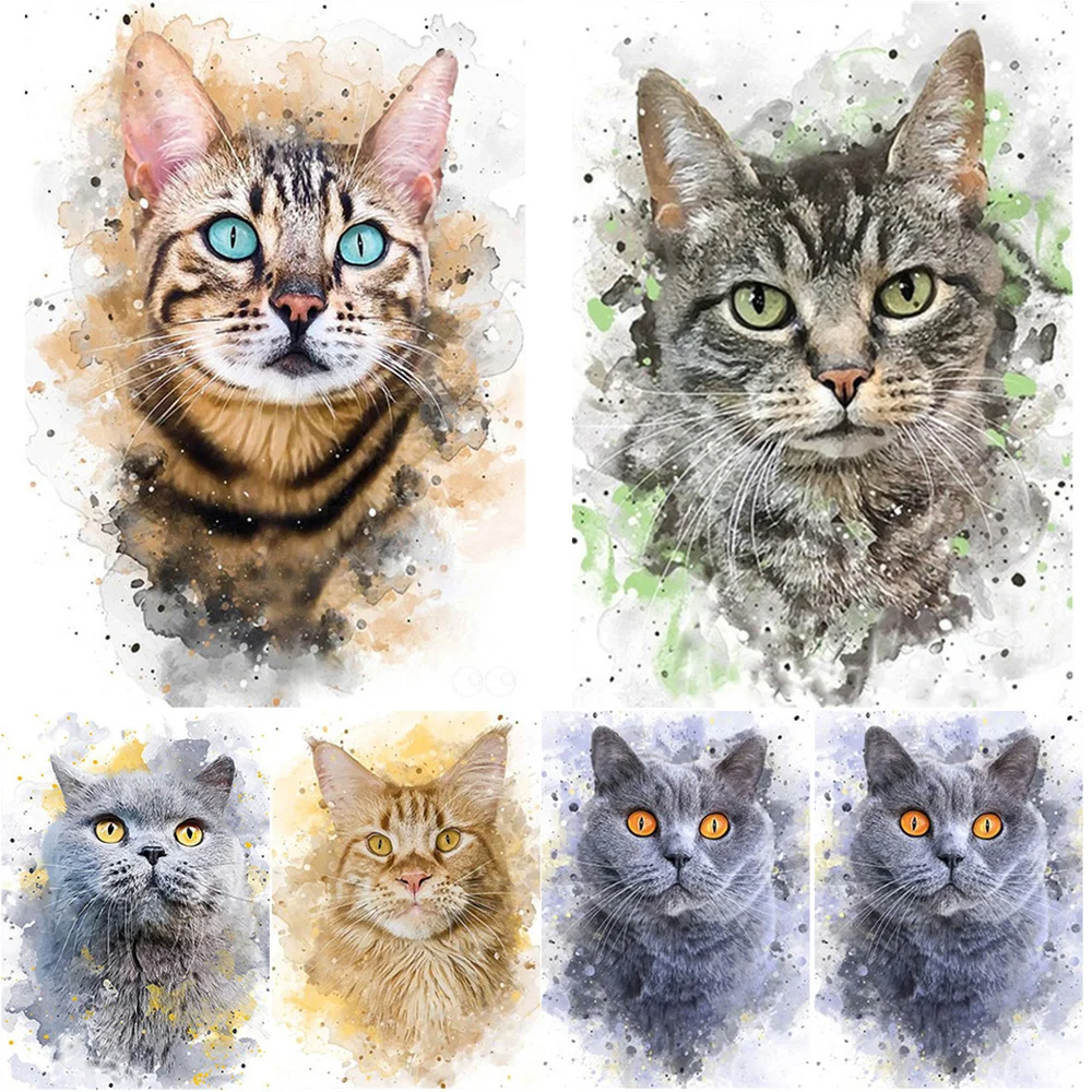5D Diamond Paintings Animals Cat Cross Stitch Kits Full Drill Square Round Embroidery Mosaic Art Custom Made Decor Wall picture
5D Diamond Paintings Animals Cat Cross Stitch Kits Full Drill Square Round Embroidery Mosaic Art Custom Made Decor Wall picture