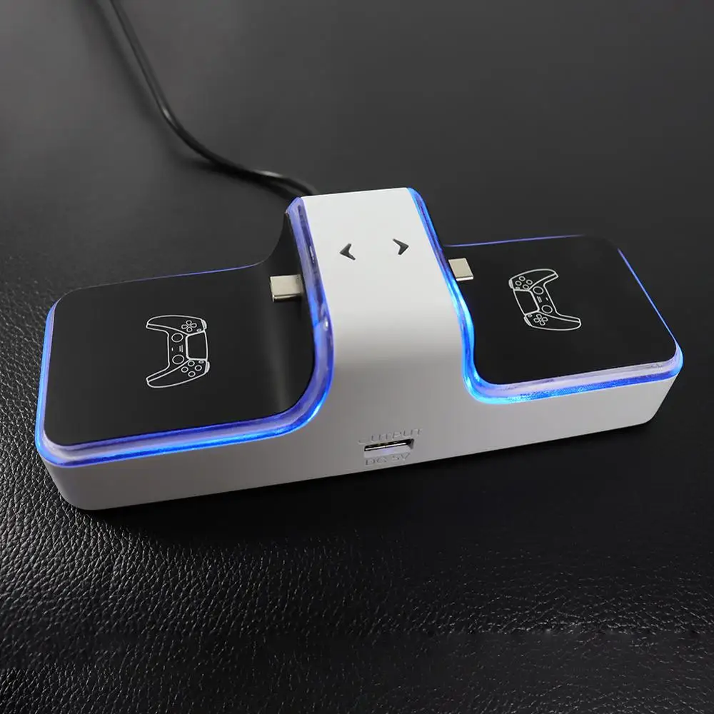 For PS5 Wireless Controller Dual Charger USB Fast Charging Cradle Dock Station Stand Type C USB A Ouput with LED Indicator
For PS5 Wireless Controller Dual Charger USB Fast Charging Cradle Dock Station Stand Type C USB A Ouput with LED Indicator