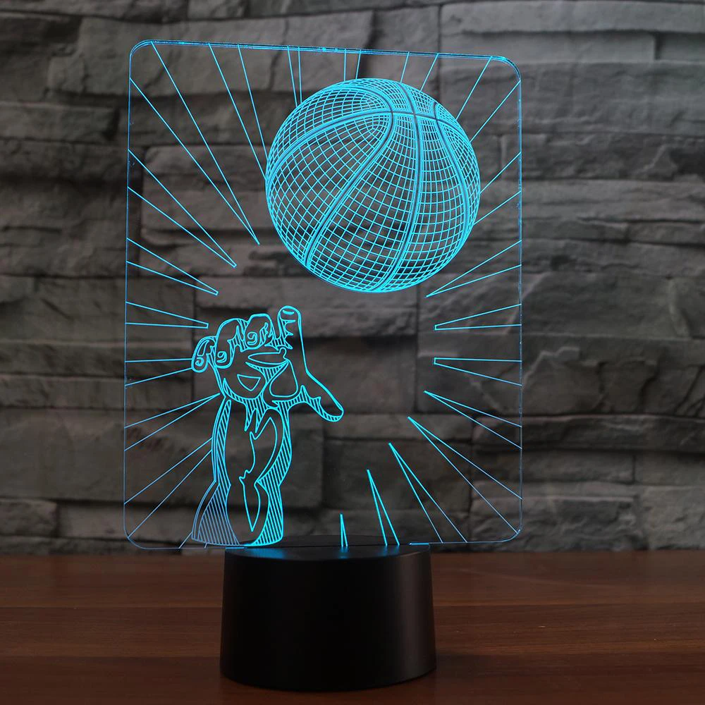 Basketball 3D Night Lights USB LED Table Desk Lamp 7 Colors Change Touch Remote Control Night Lamps for Home Bedroom Decoration
Basketball 3D Night Lights USB LED Table Desk Lamp 7 Colors Change Touch Remote Control Night Lamps for Home Bedroom Decoration