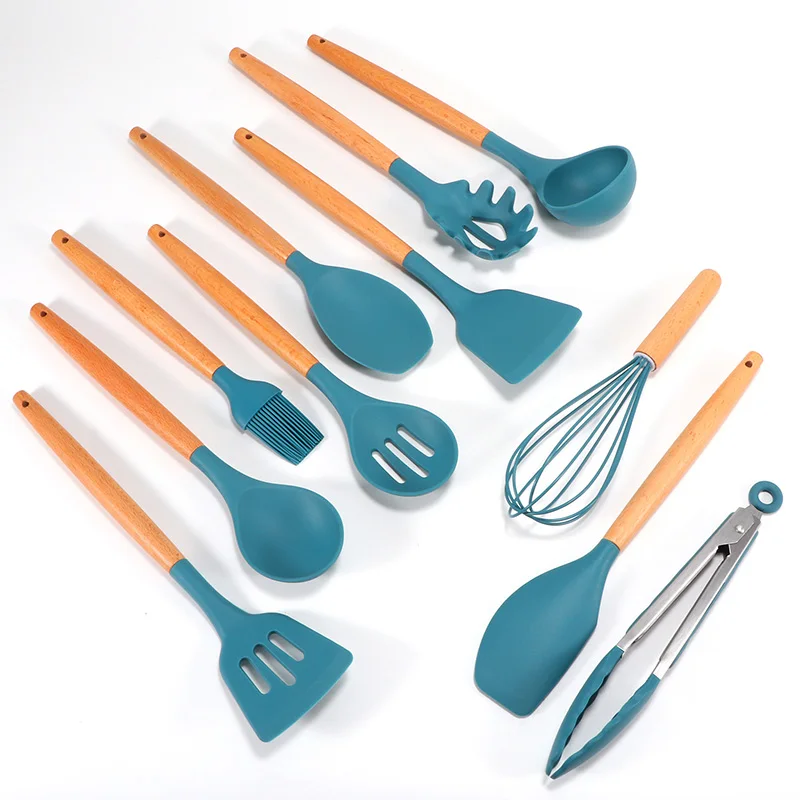 Wooden Handle Spatula Spoon Egg Whisk Appliances Cooking Goods For Home Kitchen Accessories Silica Gel Nonstick Kitchen Utensil
Wooden Handle Spatula Spoon Egg Whisk Appliances Cooking Goods For Home Kitchen Accessories Silica Gel Nonstick Kitchen Utensil