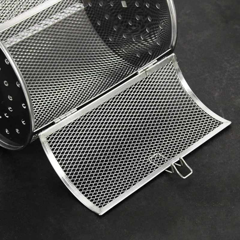 Stainless Steel Rotisserie Grill Roaster Drum Oven Basket for Roast Baking Peanut Dried Nut Coffee Beans BBQ 5.51x7.09in
Stainless Steel Rotisserie Grill Roaster Drum Oven Basket for Roast Baking Peanut Dried Nut Coffee Beans BBQ 5.51x7.09in