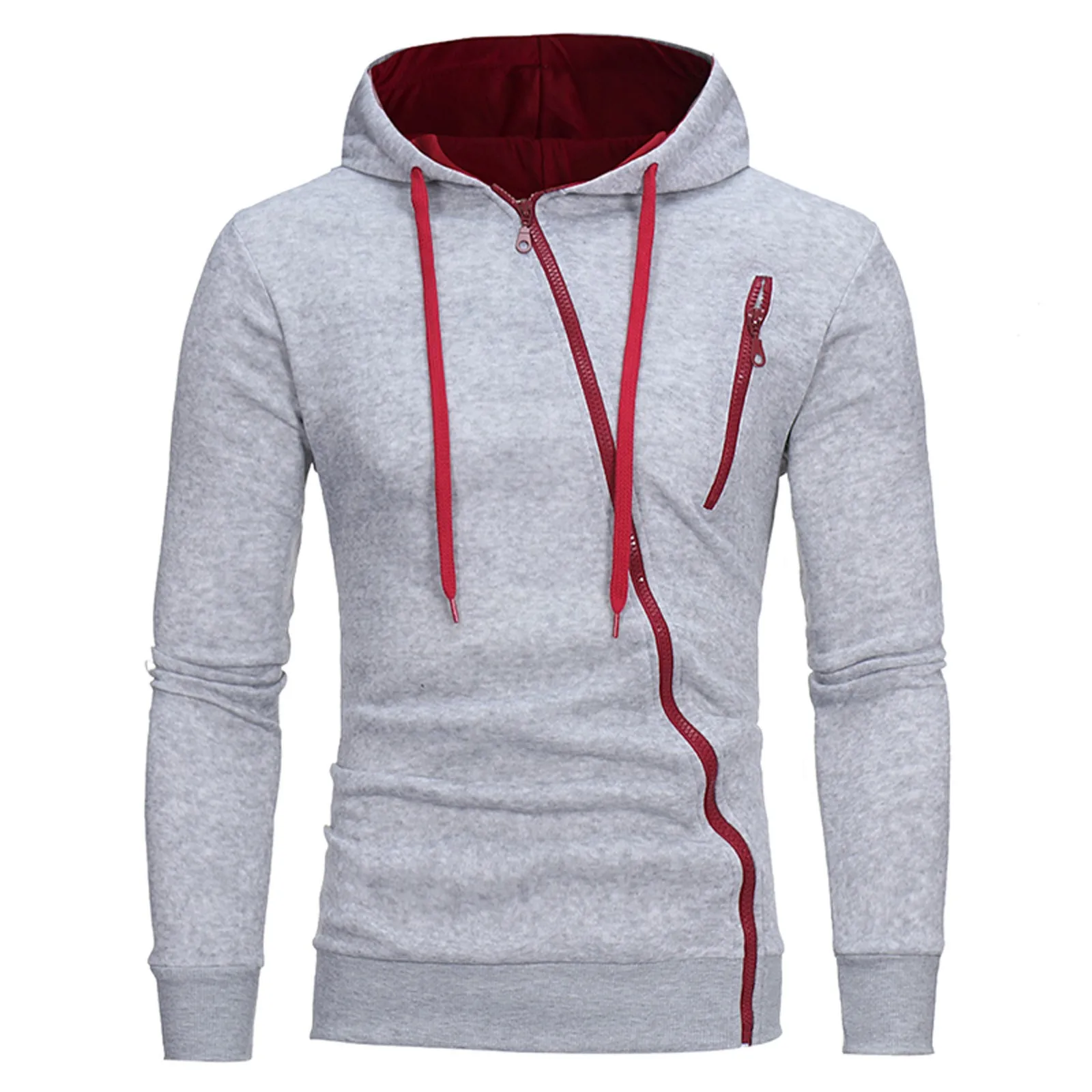 Men's Pokect Zipper Coat Slim-fit Hooded sweatshirts sudaderas high quality Long Sleeve Sport Hoodies Casual Men clothing 2021
Men's Pokect Zipper Coat Slim-fit Hooded sweatshirts sudaderas high quality Long Sleeve Sport Hoodies Casual Men clothing 2021