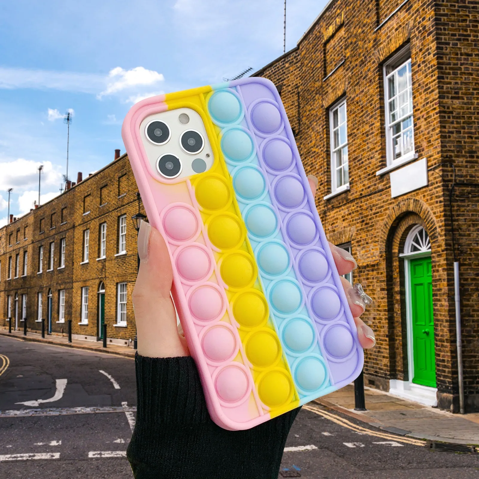 Fidget toys Push Back Cover Reliver Phone Case For Iphone 7 8 2020se 7P 8P X XS XS 11 11Pro 11 Max 12mini Rainbow Color
Fidget toys Push Back Cover Reliver Phone Case For Iphone 7 8 2020se 7P 8P X XS XS 11 11Pro 11 Max 12mini Rainbow Color