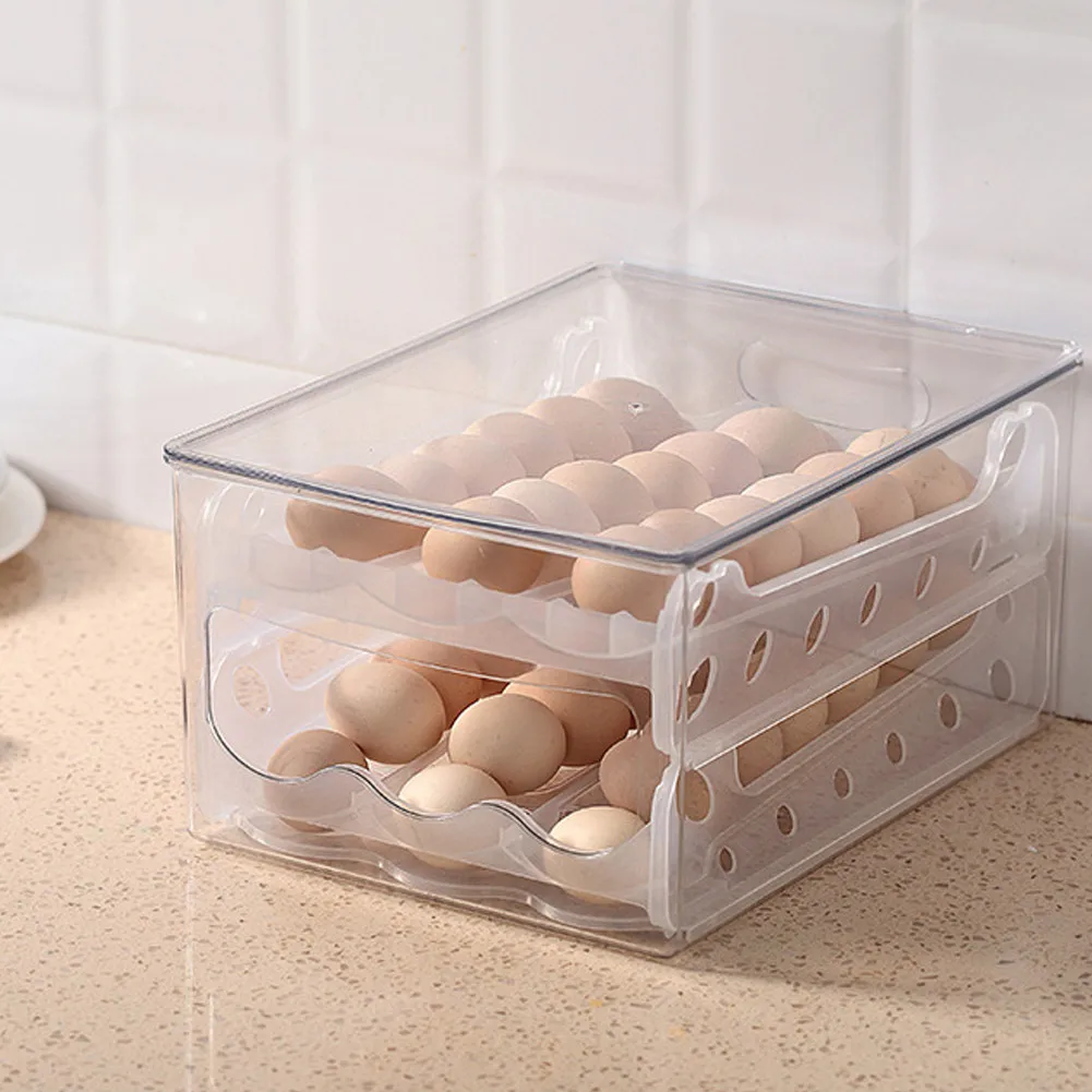 Kitchen Slide-type Egg Storage Box Refrigerator Plastic Stackable Duck Egg Storage Box Household Fresh-keeping Anti-drop Egg
Kitchen Slide-type Egg Storage Box Refrigerator Plastic Stackable Duck Egg Storage Box Household Fresh-keeping Anti-drop Egg