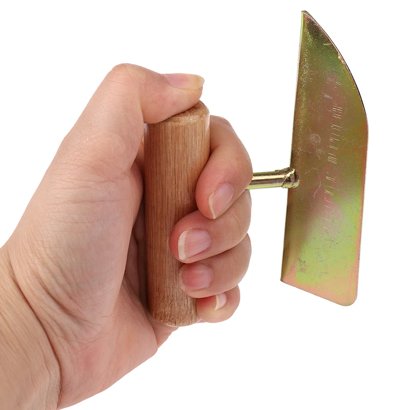 

1PC Wooden handle putty knife scraper Drywall Corner shovel Yin Yang Puller mud home construction tool