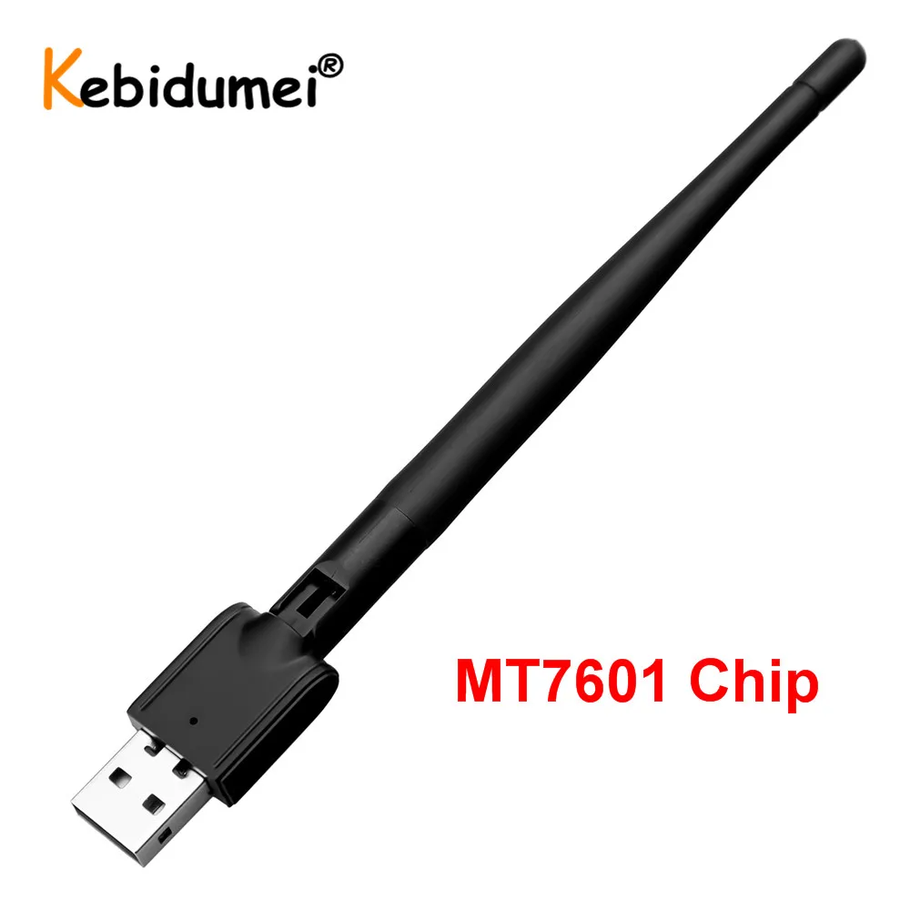 Kebidu MT7601 USB WiFi адаптер Беспроводной антенна LAN сетевая карта цифровой спутниковый