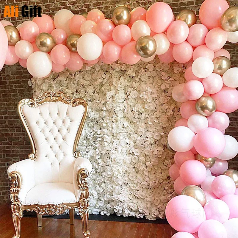 115pcs Pink Balloon Arch Garland Kit White Pink Gold Confetti Latex Balloons Baby Shower Wedding Birthday Party Decorations
115pcs Pink Balloon Arch Garland Kit White Pink Gold Confetti Latex Balloons Baby Shower Wedding Birthday Party Decorations