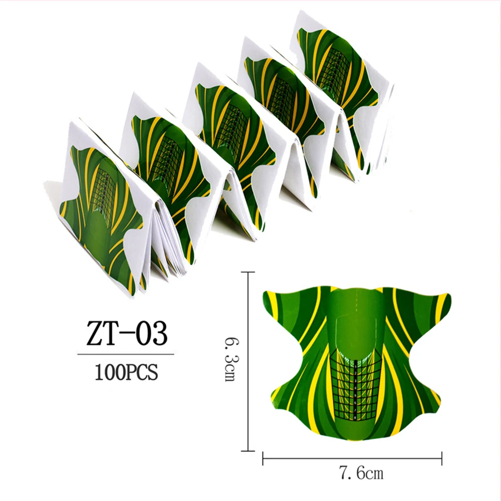 100pcs Square/rhombus/stiletto Longest Nail Form Acrylic Nails Uv Gel Nail Extension Guide Form Self-adhesive Sticker
100pcs Square/rhombus/stiletto Longest Nail Form Acrylic Nails Uv Gel Nail Extension Guide Form Self-adhesive Sticker