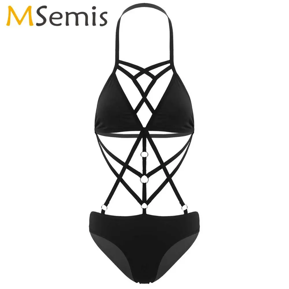 Женское Эротическое нижнее белье с ремешком на шее, с вырезами и открытой спиной, сексуальное нижнее белье, боди с бретельками и v-образным в...
Женское Эротическое нижнее белье с ремешком на шее, с вырезами и открытой спиной, сексуальное нижнее белье, боди с бретельками и v-образным в...