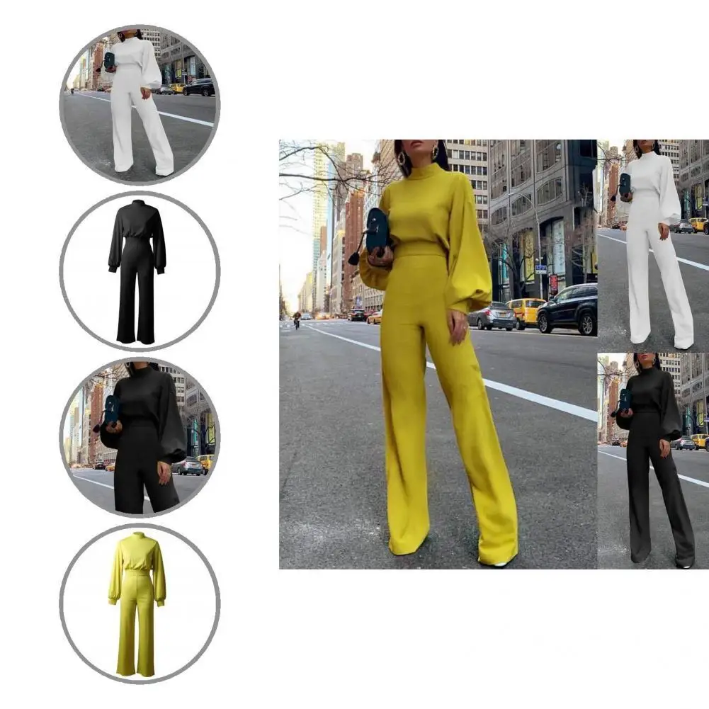 Temperament Popular Solid Color Lantern Sleeve Jumpsuit Elegant Jumpsuit Turtleneck for Wedding
Temperament Popular Solid Color Lantern Sleeve Jumpsuit Elegant Jumpsuit Turtleneck for Wedding