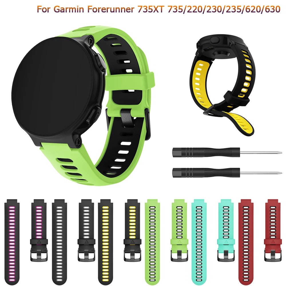 New Fashion Wristband For Garmin Forerunner 735XT 735/220/230/235/620/630 Smart Watch Soft Silicone Strap Replacement Watch Band
New Fashion Wristband For Garmin Forerunner 735XT 735/220/230/235/620/630 Smart Watch Soft Silicone Strap Replacement Watch Band