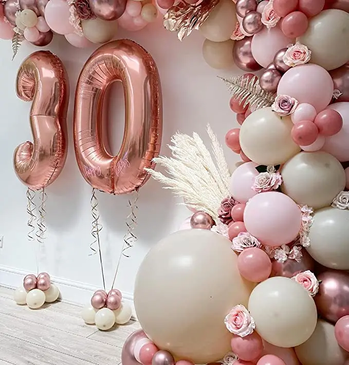 50Pcs White Sand Balloons 10inch Baby Shower Balloon Retro Sage Green Khaki Dusty Pink Helium Air Globos for Birthday Party Deco | Дом и сад