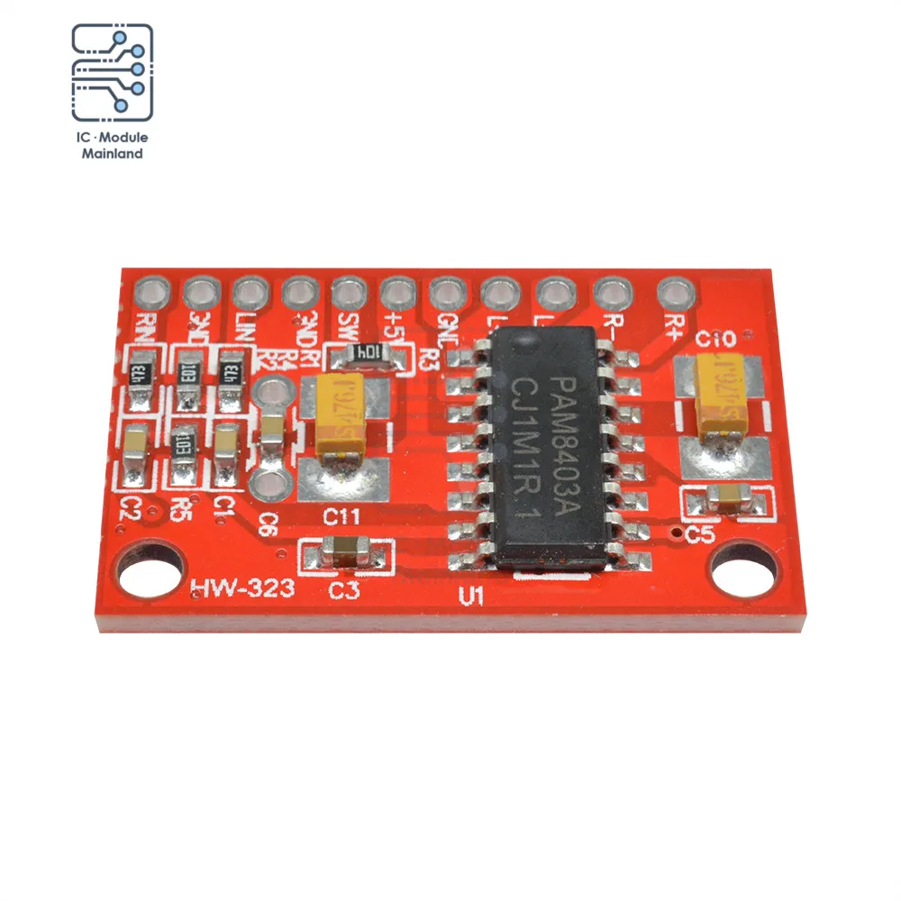 DC 5V PAM8403 3W x 3W Mini Digital Power Audio Amplifier Board DIY Stereo USB Power Supply for Arduino Amplifier Module
DC 5V PAM8403 3W x 3W Mini Digital Power Audio Amplifier Board DIY Stereo USB Power Supply for Arduino Amplifier Module