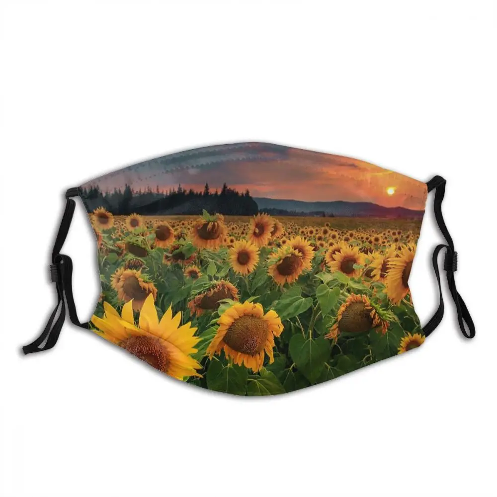 Beautiful Summer Sunset Sunflower Washable Mouth Face Mask with Filters Anti Wind Cold Proof Earloop Protection Cover Respirator
Beautiful Summer Sunset Sunflower Washable Mouth Face Mask with Filters Anti Wind Cold Proof Earloop Protection Cover Respirator