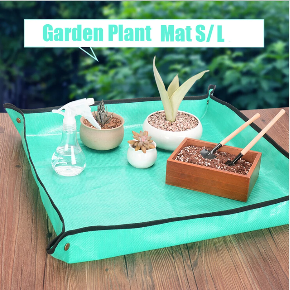 

Home planting operation mat PE waterproof ground mat gardening supplies succulent green plant pot mixing soil mat