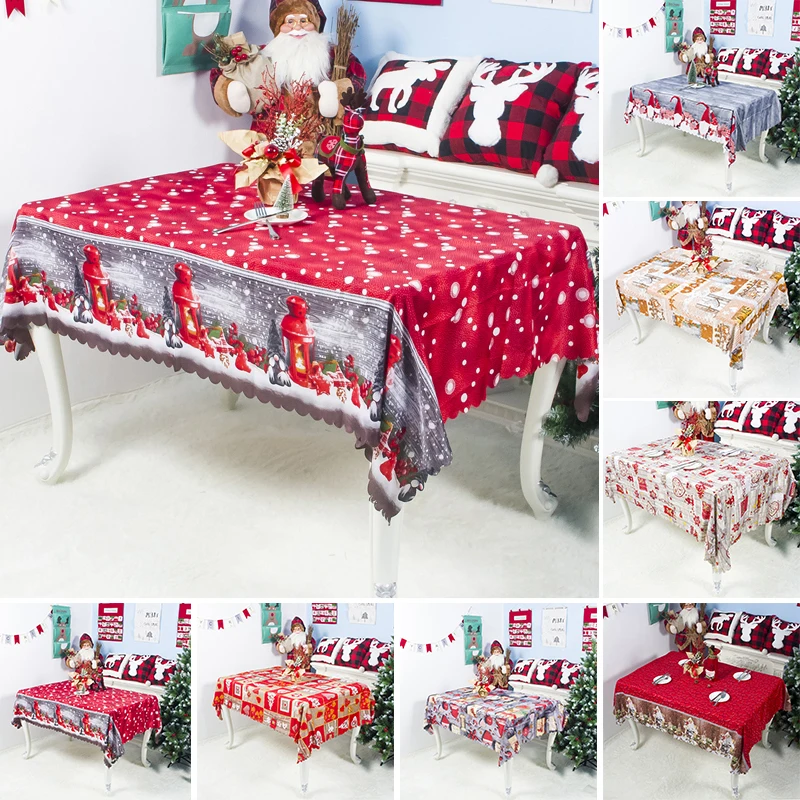 150*180cm Christmas Tablecloth Polyester Rectangular Table Cloth Cover Holiday Party Home Decoration
150*180cm Christmas Tablecloth Polyester Rectangular Table Cloth Cover Holiday Party Home Decoration