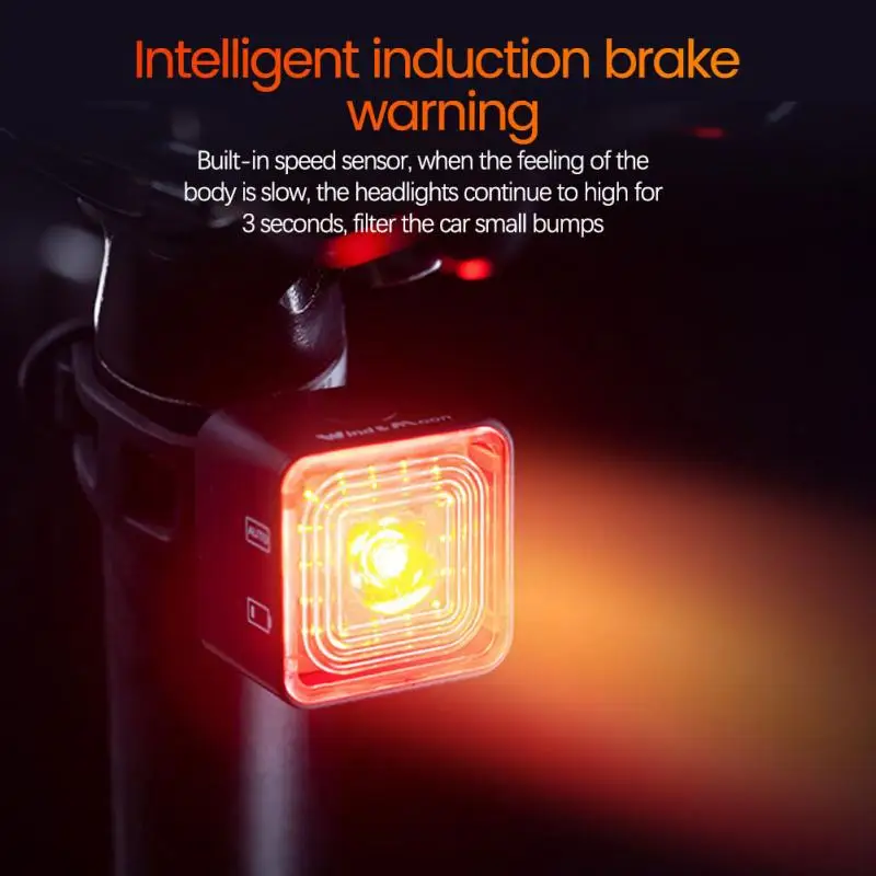 Intelligent Brake Tail Light USB Charging Waterproof Riding Light Bicycle High Lumen Front And Rear Lights Bicycle Accessories
Intelligent Brake Tail Light USB Charging Waterproof Riding Light Bicycle High Lumen Front And Rear Lights Bicycle Accessories