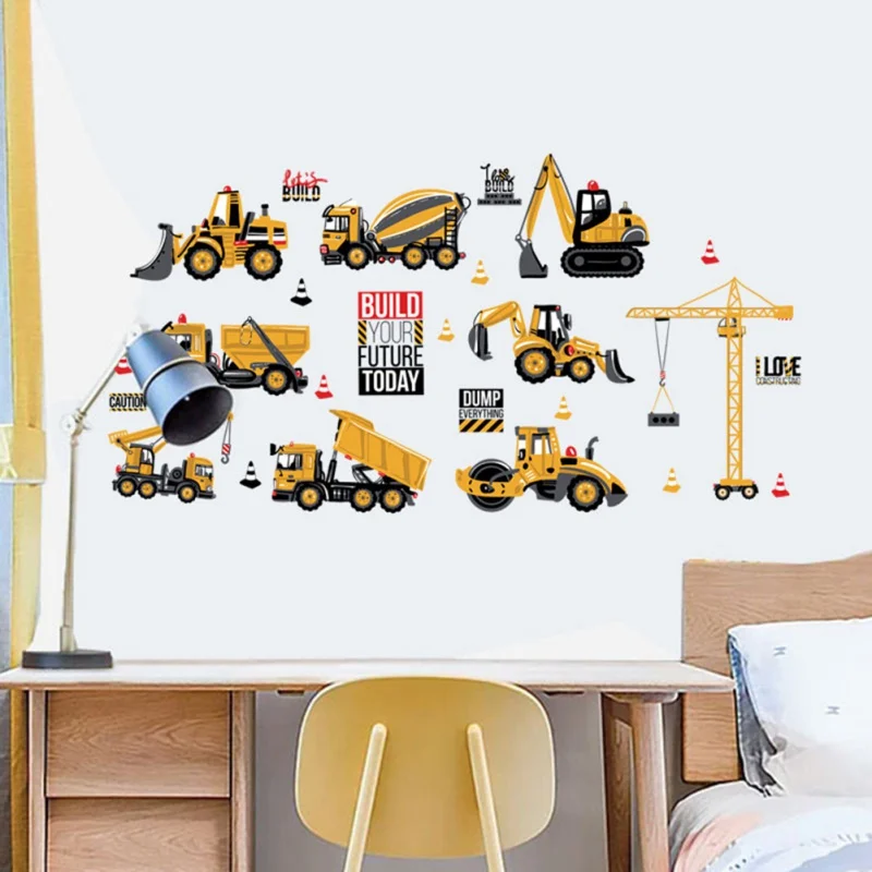 ZL Tractor Engineering Car Pattern Children Room Decoration Cute Kindergarten Wall Decoration Stickers
ZL Tractor Engineering Car Pattern Children Room Decoration Cute Kindergarten Wall Decoration Stickers