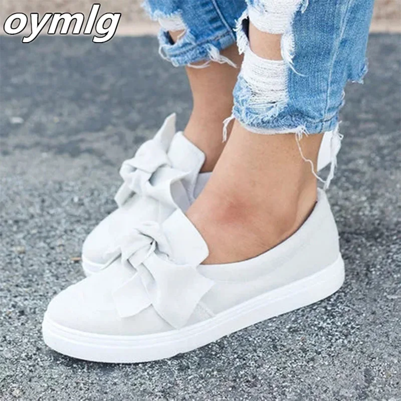 Women Loafers Plus Size Platform Slip On Bowtie Flat Shoes Sewing Casual Bowknot Shoe For Female Flock Moccasins Footwear
Women Loafers Plus Size Platform Slip On Bowtie Flat Shoes Sewing Casual Bowknot Shoe For Female Flock Moccasins Footwear