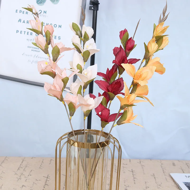 Wholesale Artificial Flower Gladiolus Orchid Silk Single Flowers Branch Wedding Home Hotel Decor DIY Flower Materials 5Color
Wholesale Artificial Flower Gladiolus Orchid Silk Single Flowers Branch Wedding Home Hotel Decor DIY Flower Materials 5Color