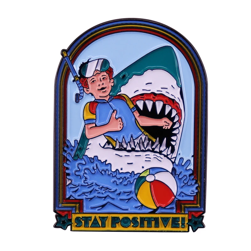 Булавка "Stay Positive Shark"
Булавка "Stay Positive Shark"