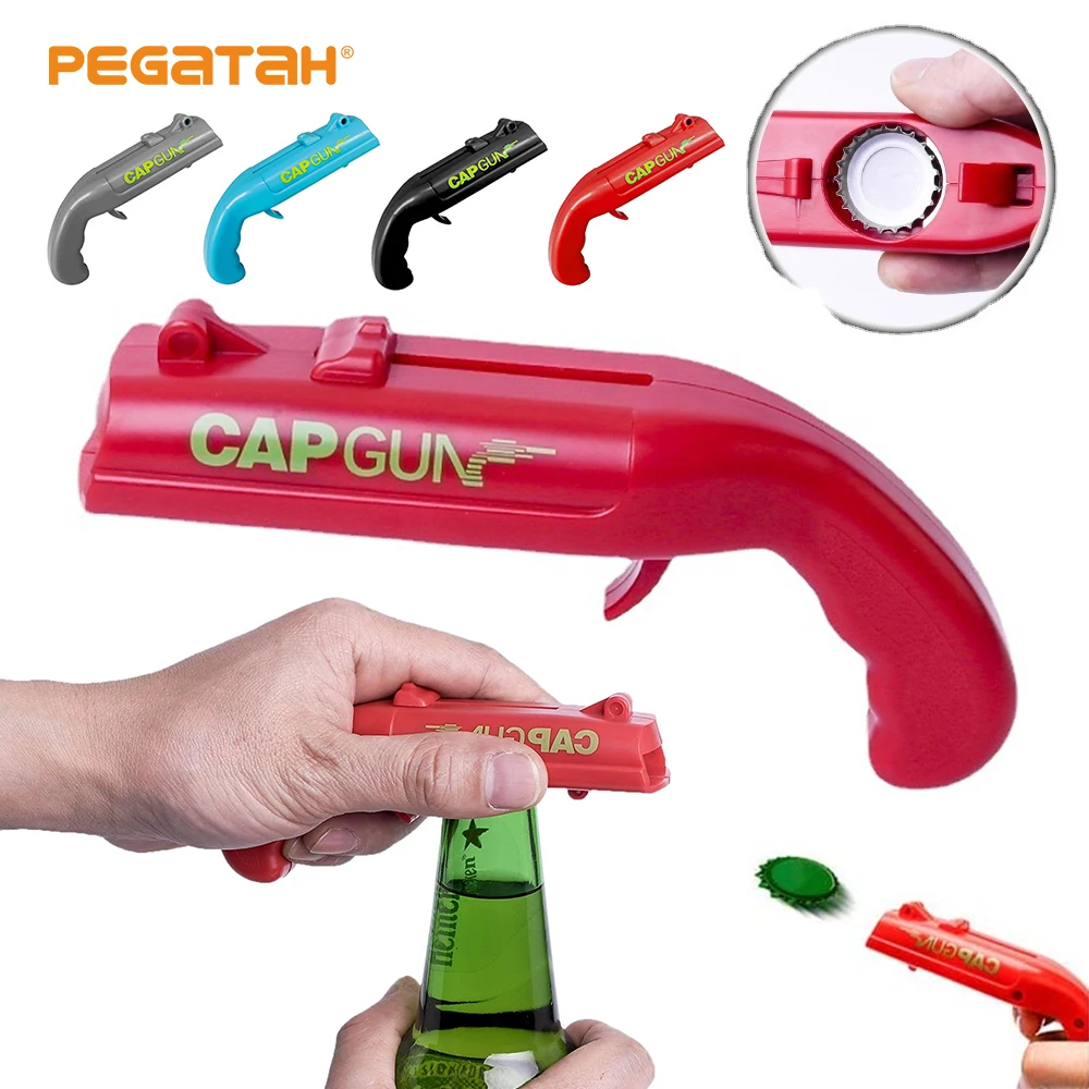 Beer Opener Bottle Flying Cap Launcher Shooter Party Drinking Game Toy Kitchen Gadget Bar Accessories destapador pistola
Beer Opener Bottle Flying Cap Launcher Shooter Party Drinking Game Toy Kitchen Gadget Bar Accessories destapador pistola