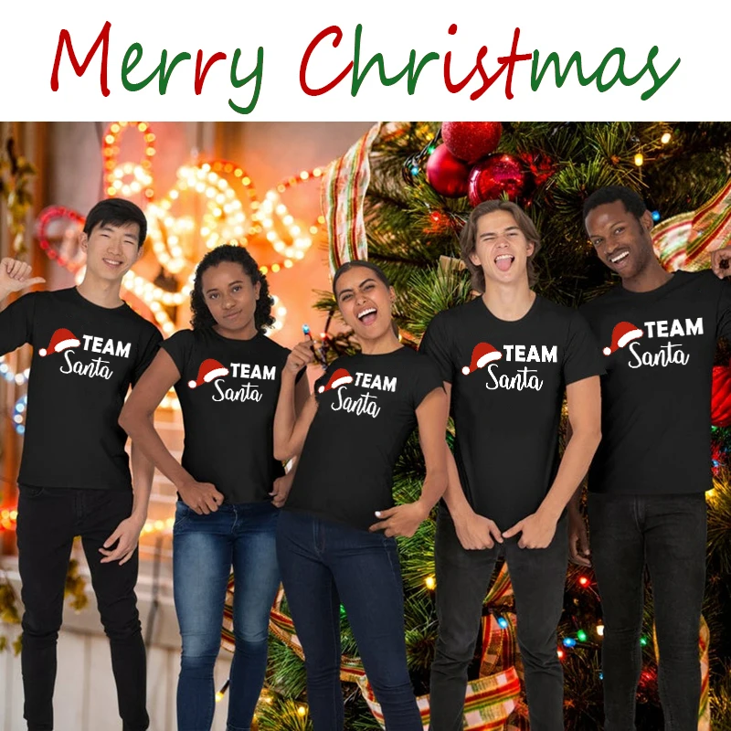 Team Santa Print T Shirt Women Men Christmas Party Graphic T-shirt Fashion Top Tee Xmas Short Sleeve Holiday Look Outfit Tshirt
Team Santa Print T Shirt Women Men Christmas Party Graphic T-shirt Fashion Top Tee Xmas Short Sleeve Holiday Look Outfit Tshirt